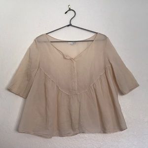 Bash Cropped Babydoll Blouse